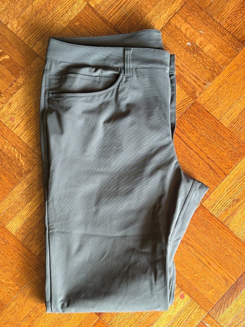 Lululemon ABC Classic-Fit 5 Pocket Pant Warpstreme 34W 30L Olive Brown